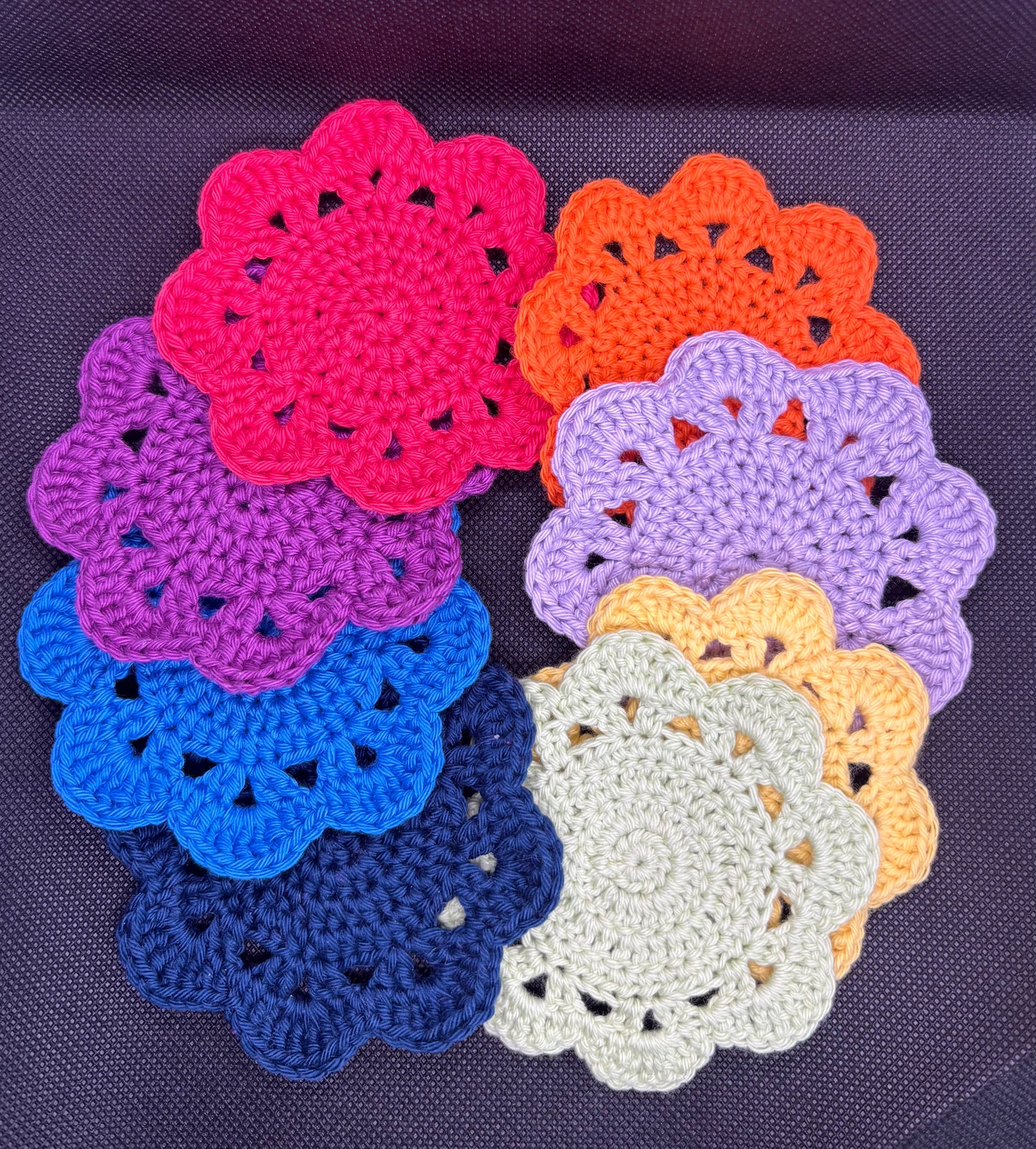 Dessous de verre coloré