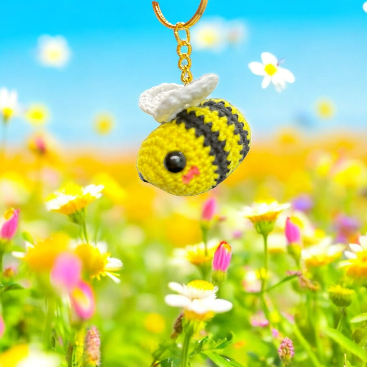 Porte clé abeille