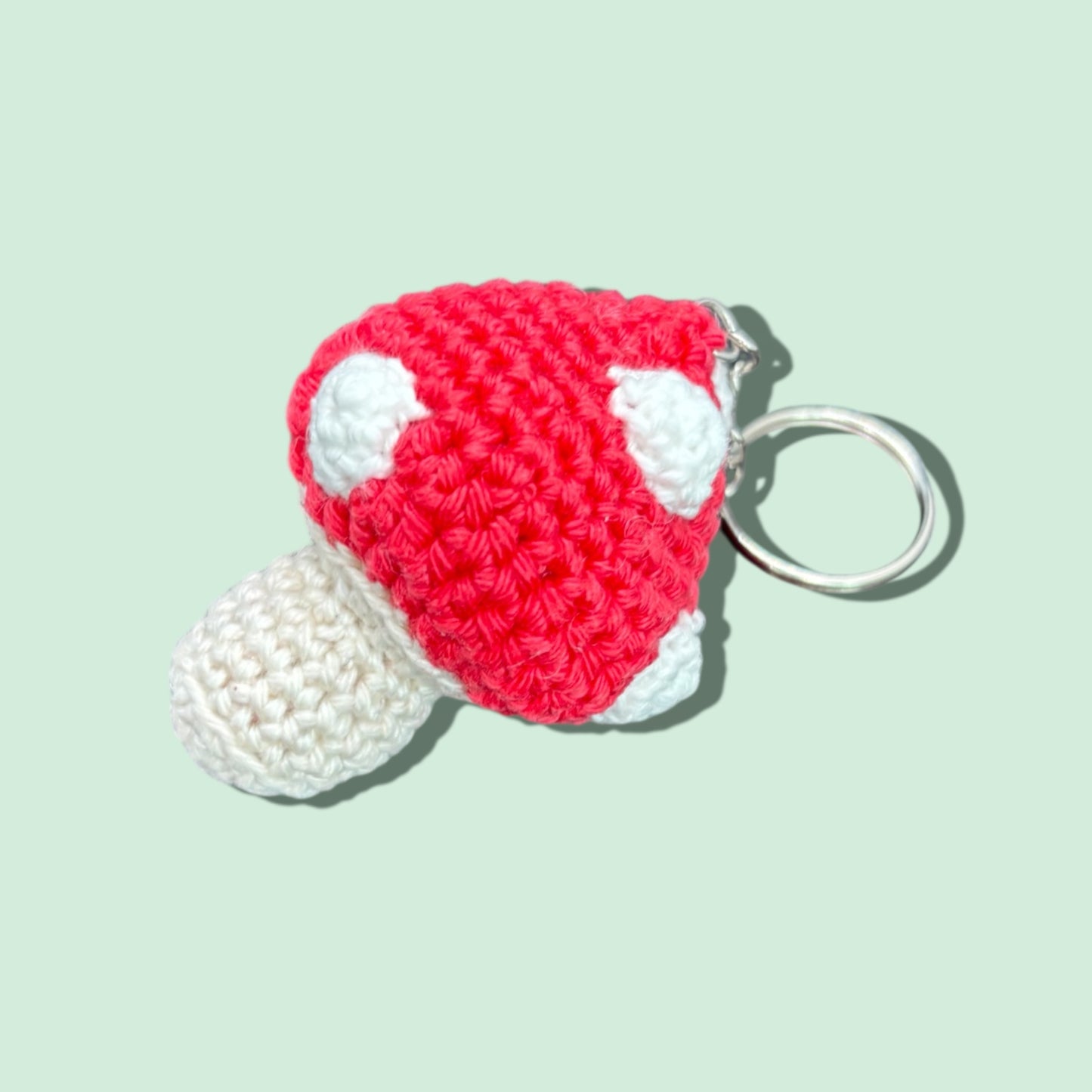Porte clé champignon rouge