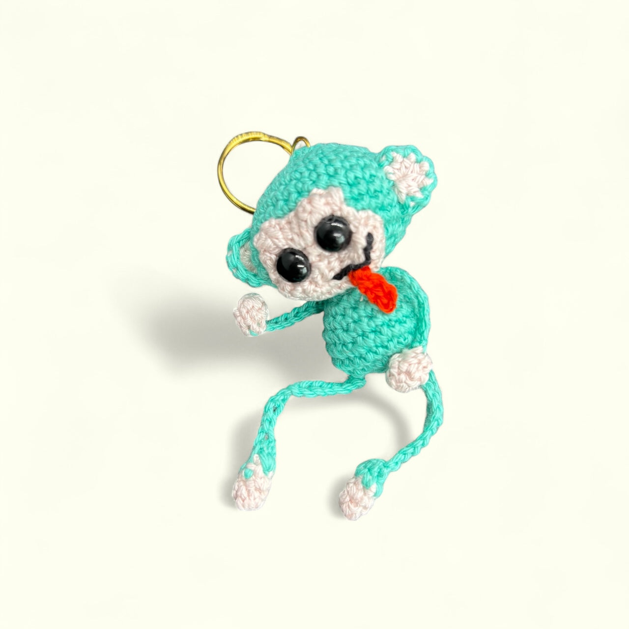 Porte clé singe bleu
