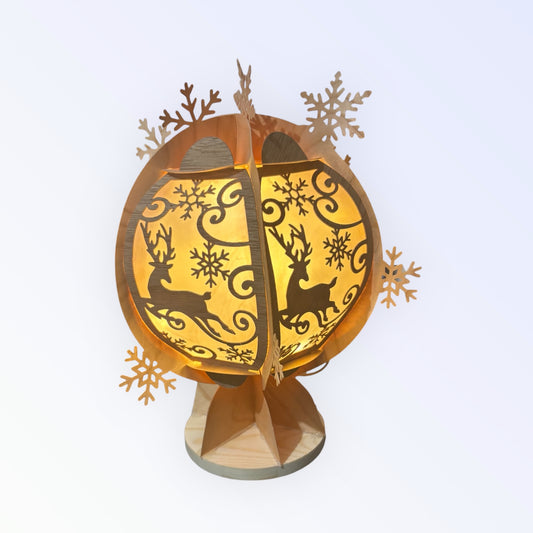 Lanterne boule renne de Noël 🎄